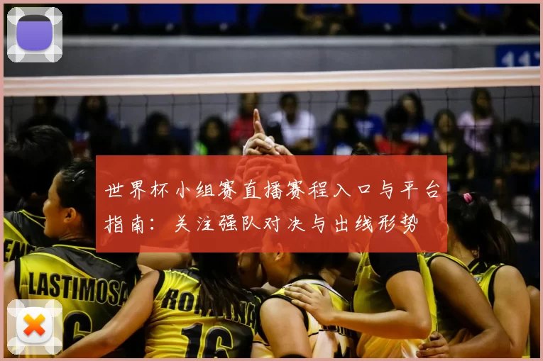 世界杯小组赛直播赛程入口与平台指南：关注强队对决与出线形势